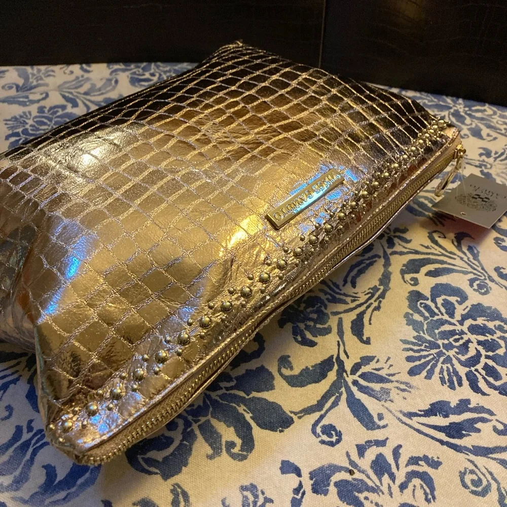 Vince Camuto rose gold travel bag / large clutch - Picture 3 of 8